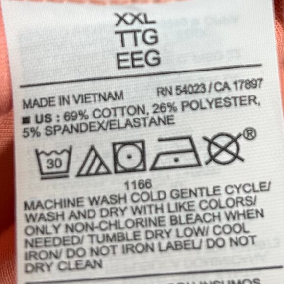 Old Navy Active Dynamic Fleece Coral Pink Half-Zip Sweatshirt Size XXL - Picture 10 of 10